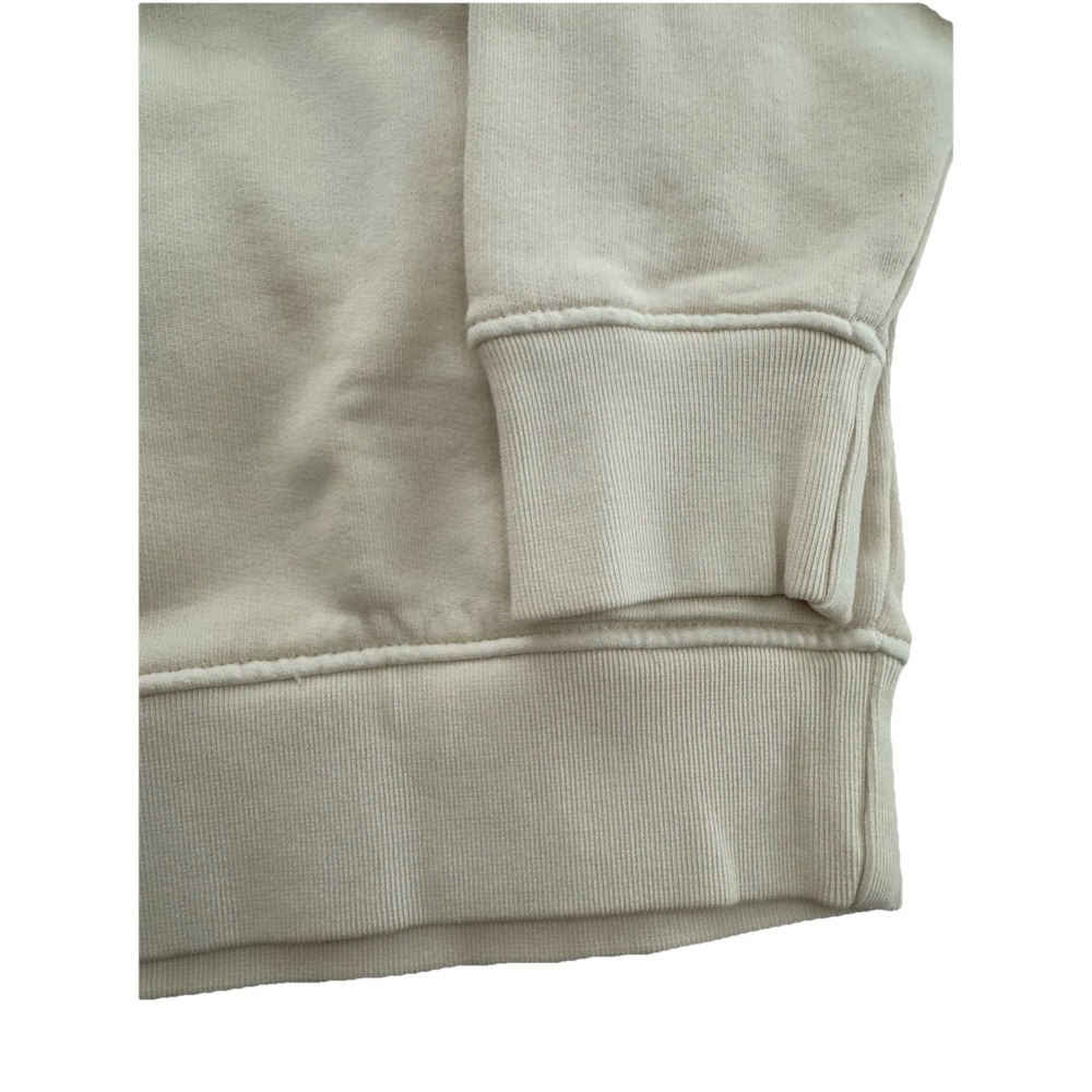Mate The Label Oversized Organic Cotton Crewneck Embroidered Small Lounge Cream - Picture 6 of 13